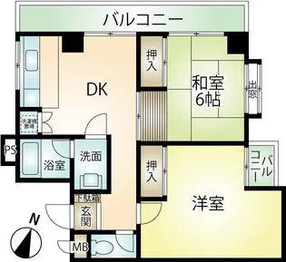 サニーパレス湯河原【3階】の間取り