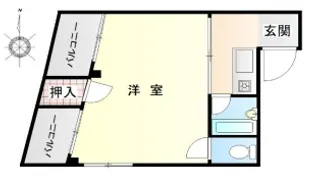 メゾンアリタえびす【5階】の間取り