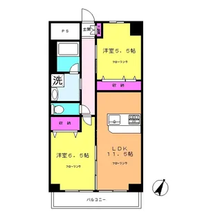 ブライトメゾン【5階】の間取り