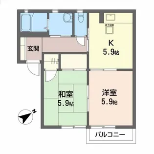 ルミエール大宮I【1階】の間取り