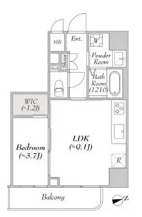 ルミーク浅草【5階】の間取り
