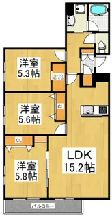 Maison Lis【2階】の間取り
