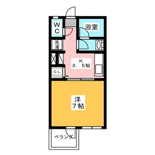 半田ビレッジ9号棟【1階】の間取り