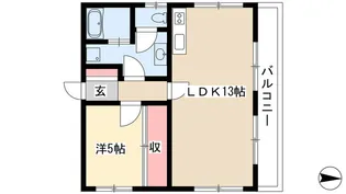 シャトー上社【4階】の間取り