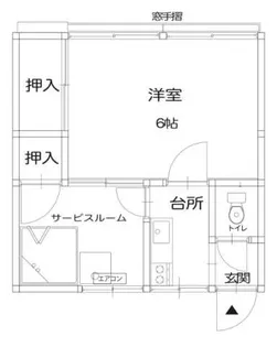 東田荘B棟【2階】の間取り