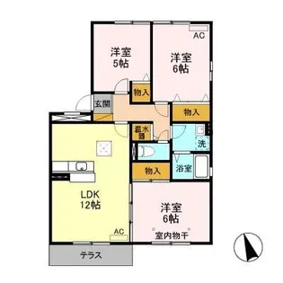 グランメール・カナ【1階】の間取り