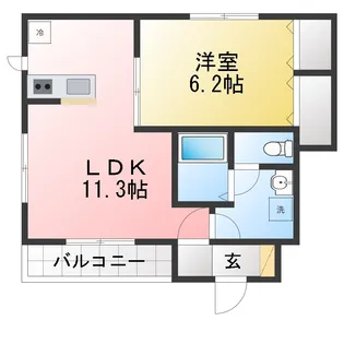 メゾン シェリール【1階】の間取り
