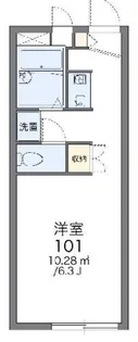 レオパレスきらら【1階】の間取り
