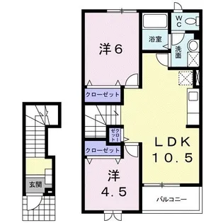 サン ドリーム【2階】の間取り