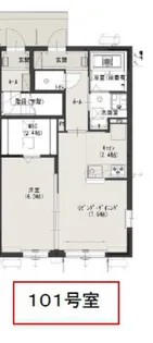 ユアメゾンプレミールA【1階】の間取り