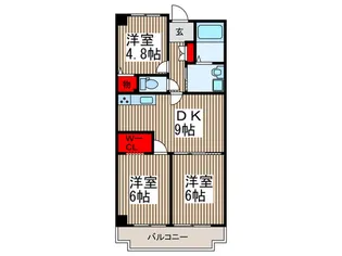 リラ・ガ-デン【4階】の間取り