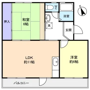 高津団地5街区26棟【5階】の間取り