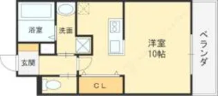エアルレジデンスII【3階】の間取り