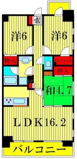 レクシオ金町【6階】の間取り