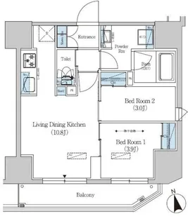 アーバネックス上野【13階】の間取り