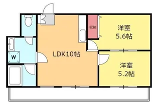 クレドハイツ小岩【4階】の間取り