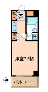 ライオンズマンション新宿東公園【4階】の間取り
