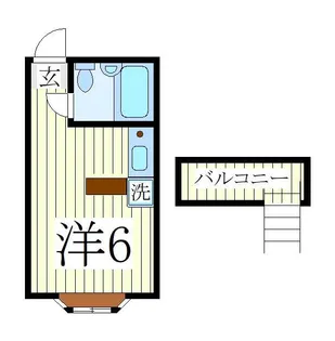 ベルピア天王台1-2【1階】の間取り