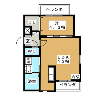 CROWN SUGIMOTO-i【3階】の間取り