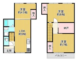 木下ハイツの間取り