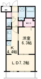 ブランヌーボー【1階】の間取り