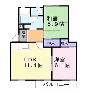 プリミエール一色【1階】の間取り