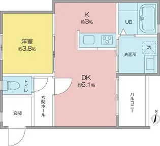 VILLA桜山【3階】の間取り