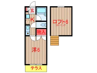 メゾンド・イリタ【1階】の間取り
