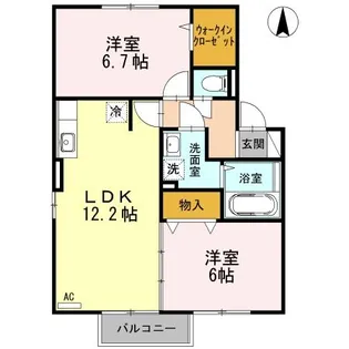 エクセレントヴィラ B棟【2階】の間取り