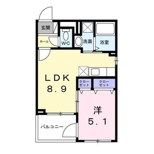 ベラシティ【3階】の間取り