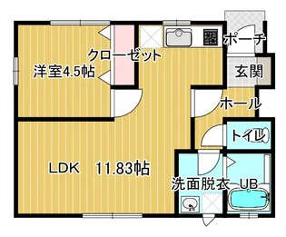 ジャルダン沢田【1階】の間取り