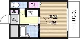 エクセレント上新 ラルク【2階】の間取り