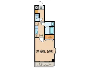 ウェ-クフォレストブロンド【4階】の間取り