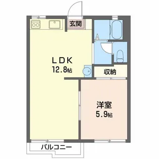 フレグランススズカ【2階】の間取り