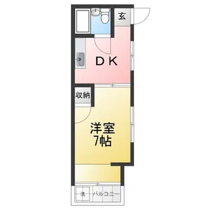 二村マンション【3階】の間取り
