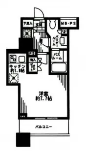 シティタワー横濱【7階】の間取り