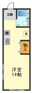 富士ハイツ【3階】の間取り