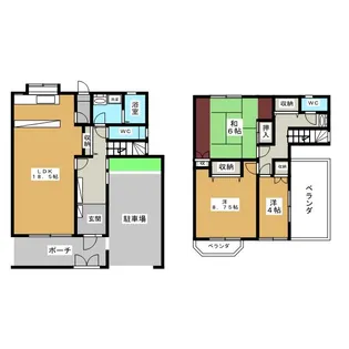 コーポサンパルジュ【1階】の間取り