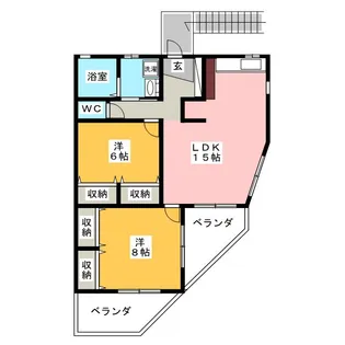 ヒルトップ【2階】の間取り
