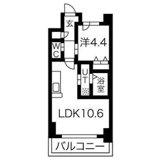 スプランディッド新大阪キャトル【3階】の間取り