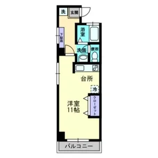 リバーウォーク広瀬【5階】の間取り