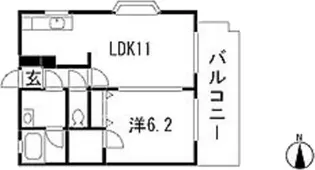 Felice 緑井【1階】の間取り