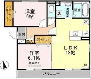 カーサフェリス【3階】の間取り