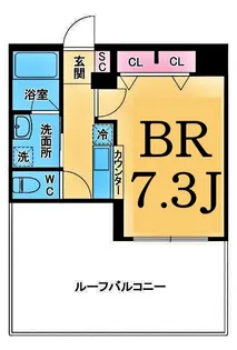 SHOKEN Residence横浜大口【5階】の間取り