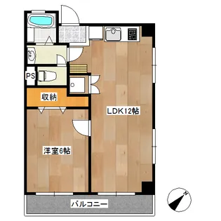 EAST BLUE MIYAMAE【3階】の間取り