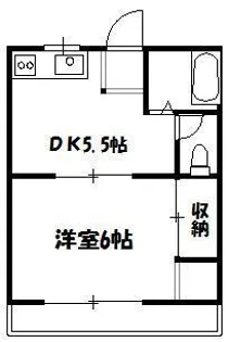 ハイツトゥモロー【1階】の間取り