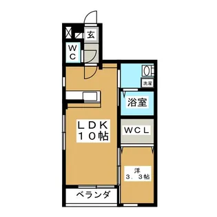 North Base B棟【1階】の間取り