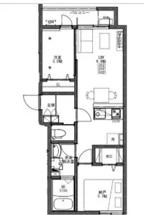 KEIAI RESIDENCE せんげん台VI【2階】の間取り