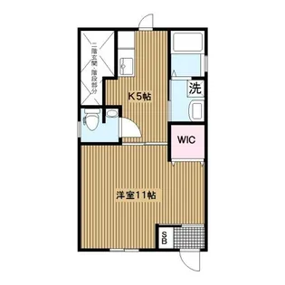 岡沢町アパート【1階】の間取り