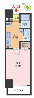 フレリア県立病院前【3階】の間取り